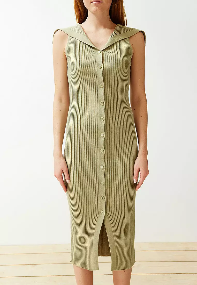 Oversized Collar Dress