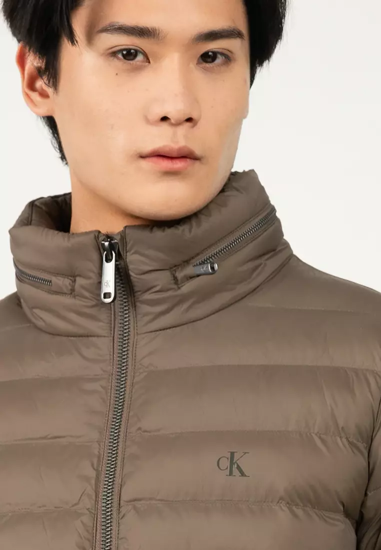 Nylon Lightweight Hooded Puffer Jacket