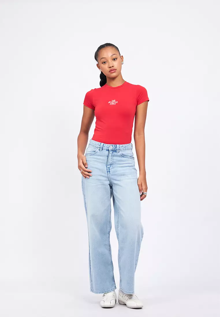 Straight Fit Denim Pants