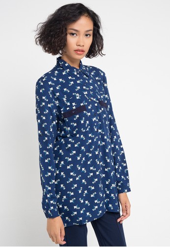 Jual Cardinal Girl Kemeja Motif Tangan Panjang Original 