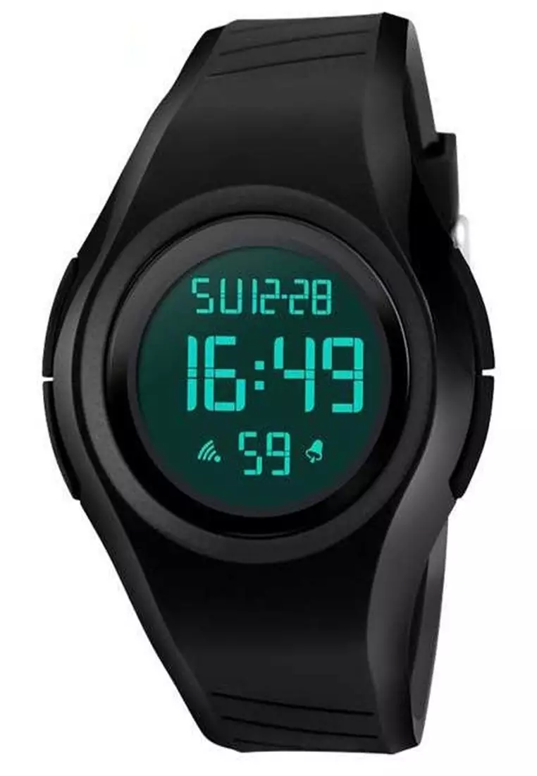 Jam Tangan Casual Digital Pria Stopwatch Alarm Waterproof Strap Tali Material Silicone YU72 ORIGINAL