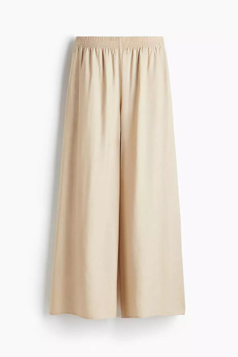 Wide pull-on trousers