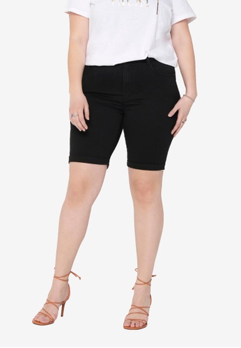 Buy Only Carmakoma Plus Size Augusta Life High Waist Skinny Shorts Online On Zalora Singapore