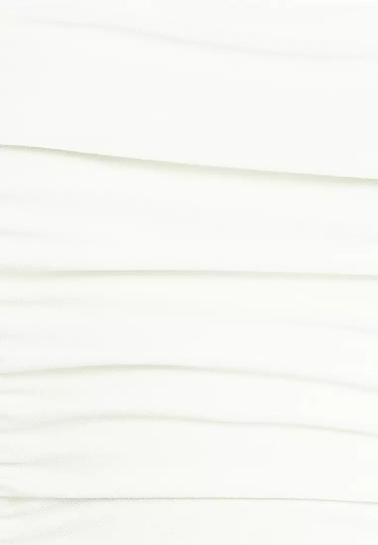 Halter Neckline Ruched Bodysuit