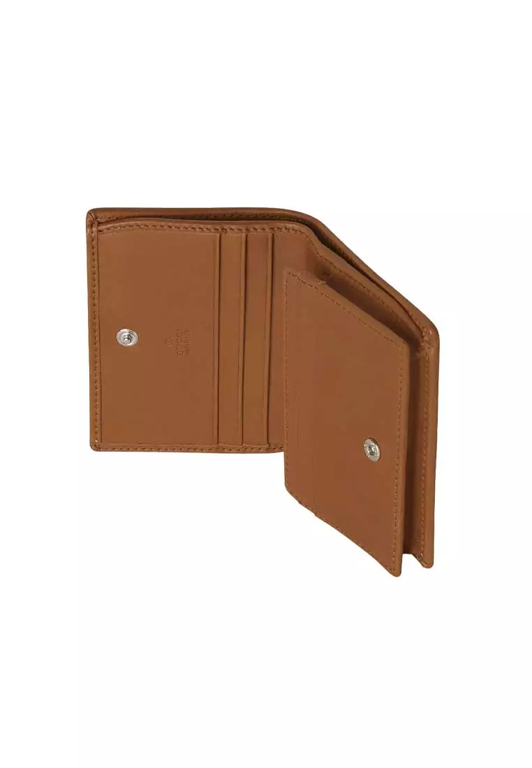 GG Emblem Small Wallet Denim/Sundial 820692