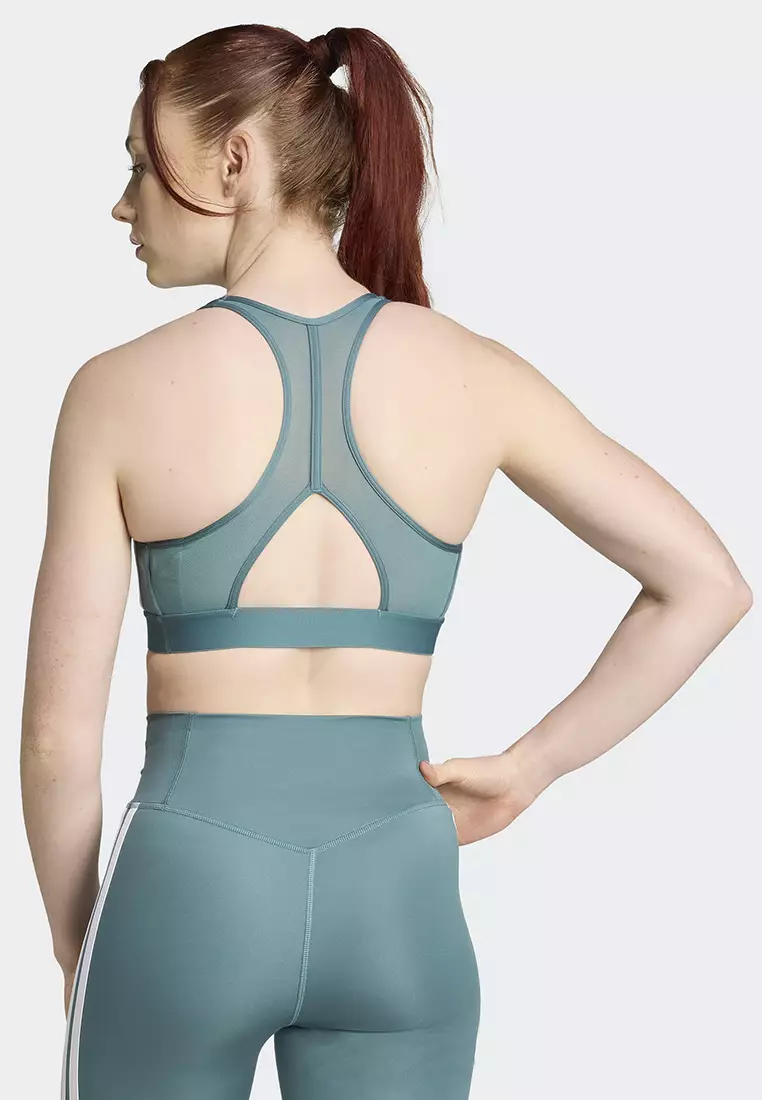 Powerreact Train Medium-Support 3-Stripes Bra