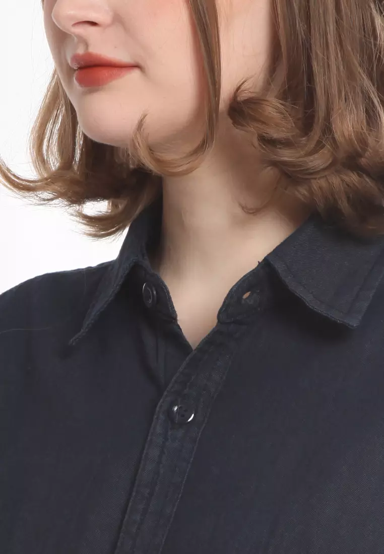 Kemeja Denim L/S Krah Basic 282305