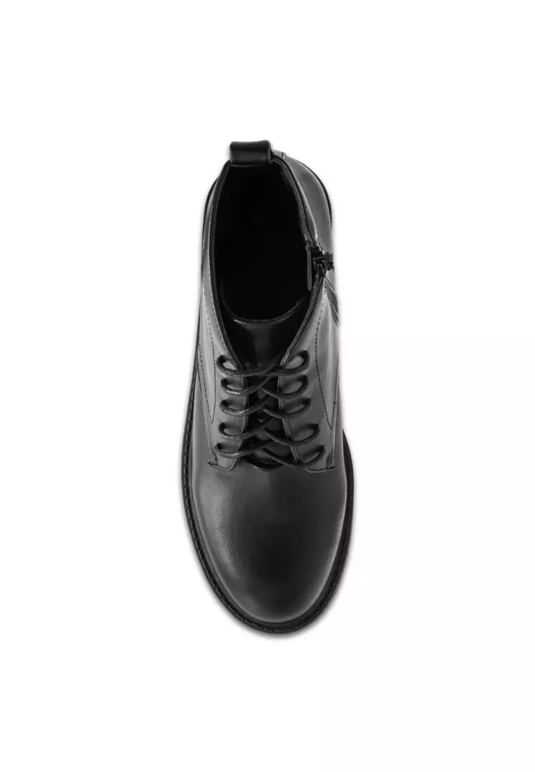 Women Faux Leather Pointed Fashion Boots - 240380104