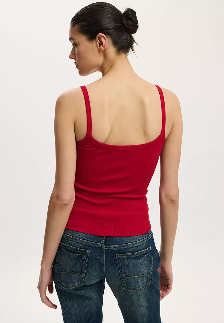 Goldie Rib Scoop Cami Top