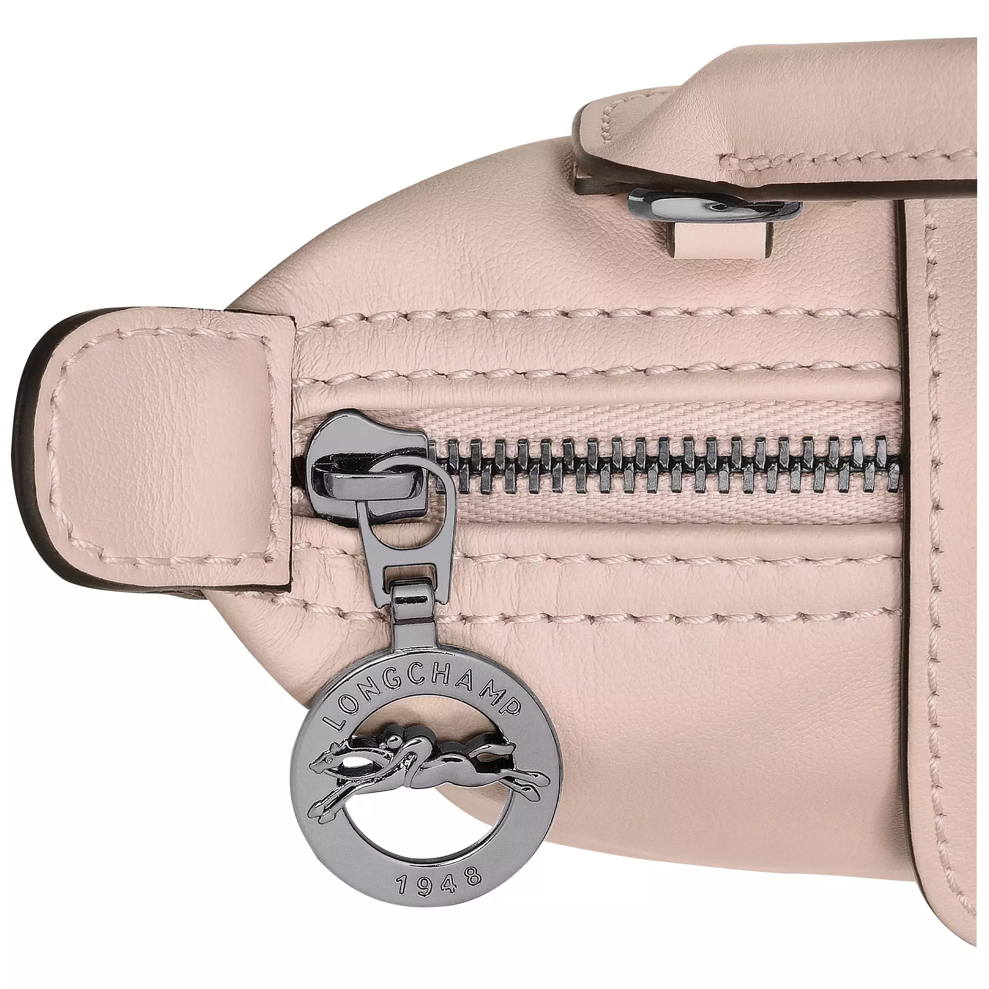 Le Pliage Xtra XS Pouch in Leather - Pink Nude