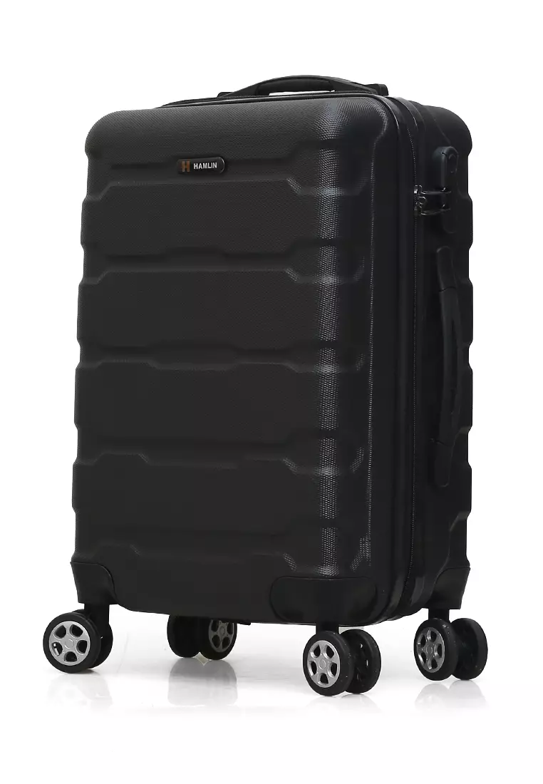 Carlton Koper Hardcase Unisex Size 20 Inch Tas Travel Combination Lock Large Compartment Material ABS+PVC Coated ORIGINAL - Black