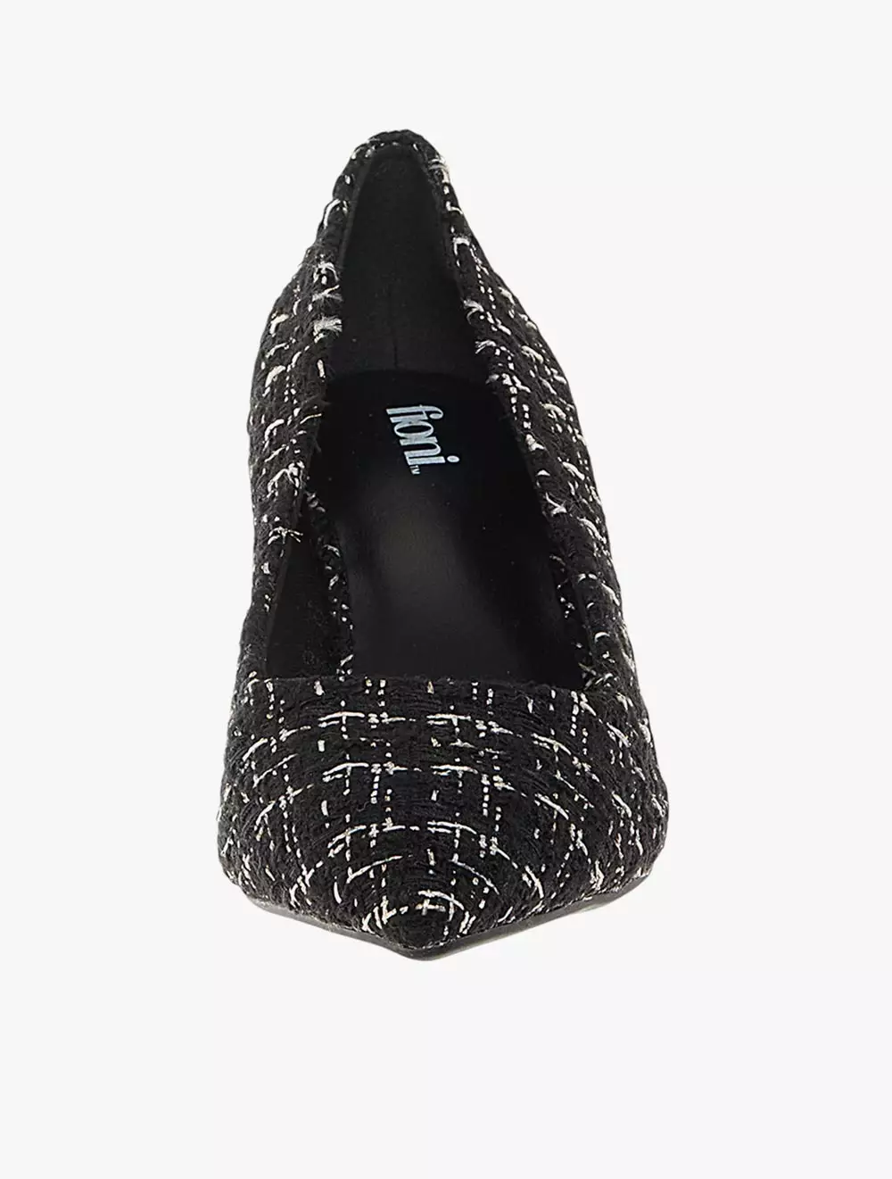 Payless Fioni Women Tweed Mana Low Block Heels - Black_04