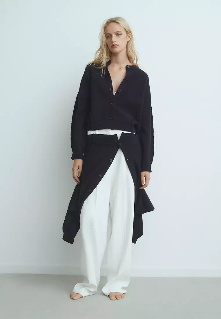 Straight-Fit Cardigan With Buttons