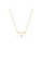 Glamorousky silver Fashion Simple Plated Gold 316L Stainless Steel Smile Pendant with White Shell and Necklace 0E8A4AC9A27142GS_2