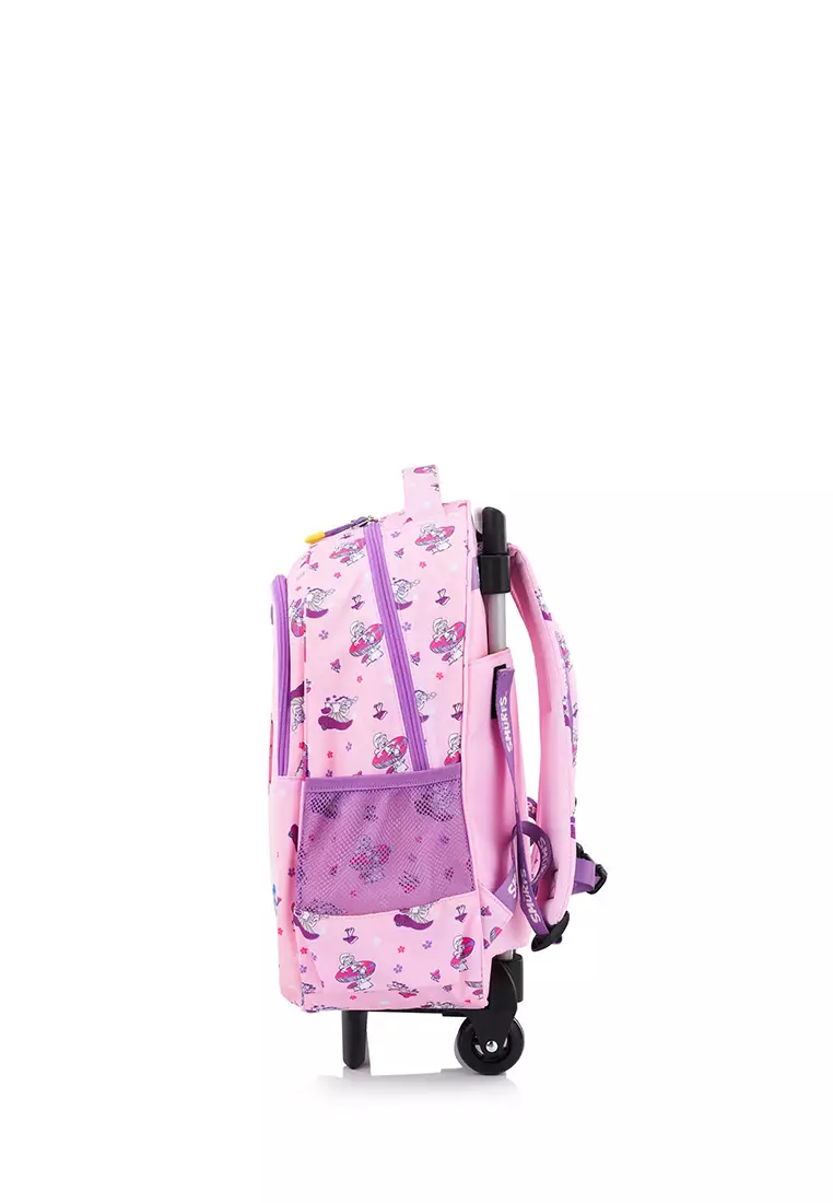 THE SMURFS WHEELED BACKPACK - LILAC/LAVENDER