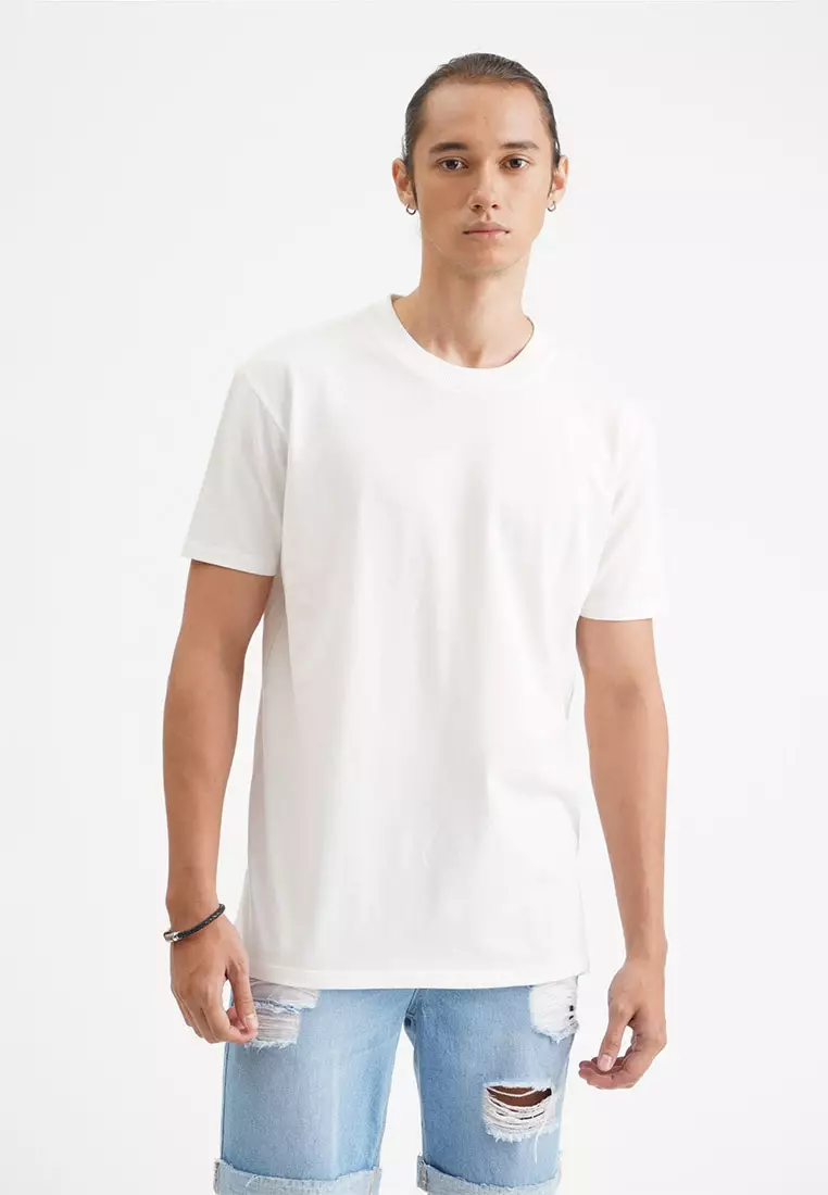 Penshoppe t shirt plain white cheap