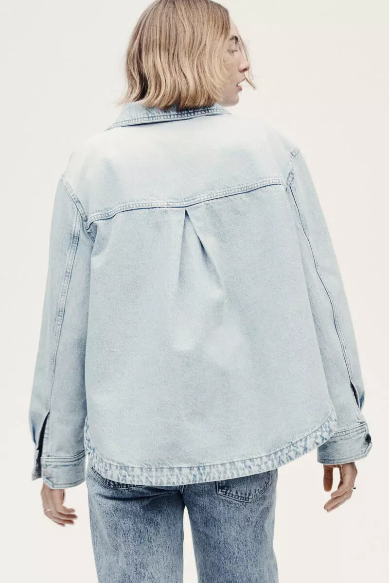 Denim shacket