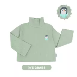 Jual Mooi Heartmade Mooi Atasan Anak Turtle Neck Top V1 - Rye Grass ...