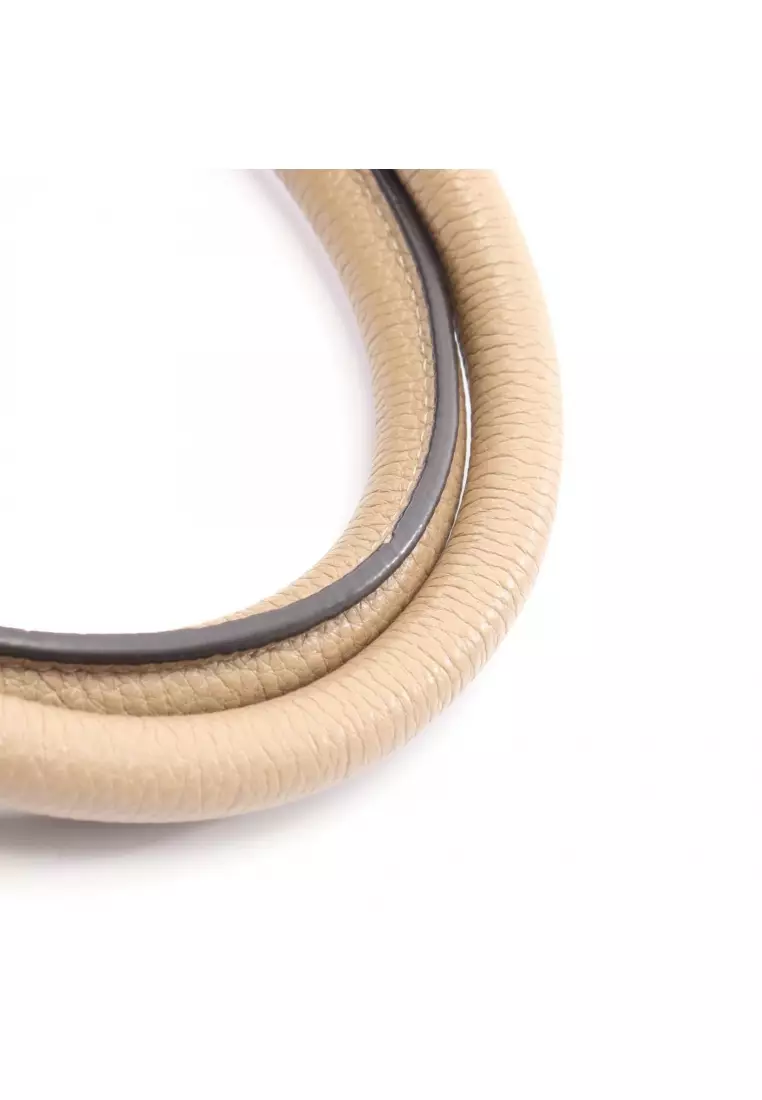 Pre-Loved Celine luggage micro shopper Handbag tote bag leather beige