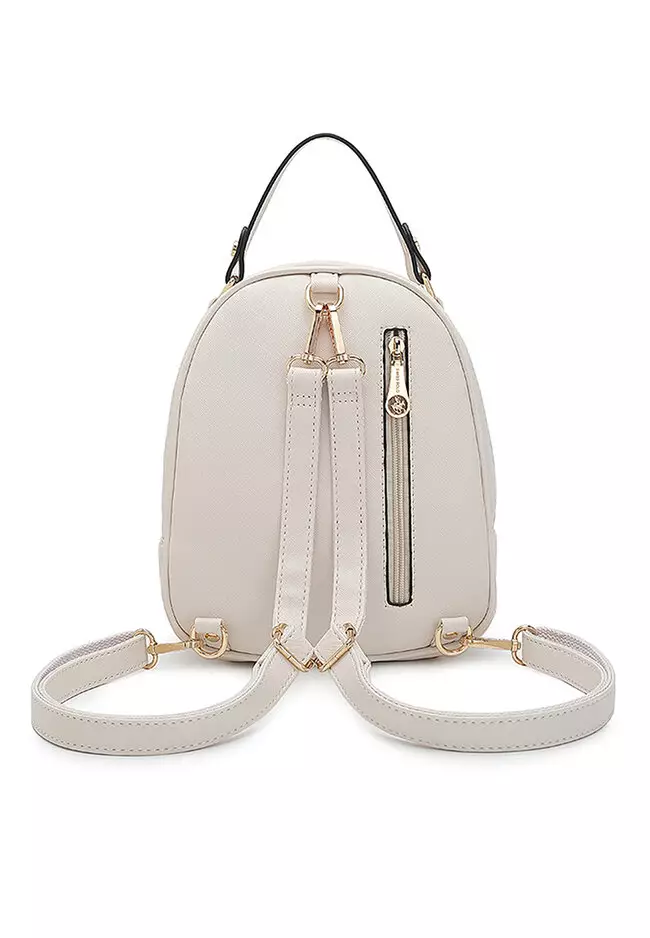 Women's Casual 2-Way Backpack (Tas Ransel Wanita & Tas Punggung Wanita) - Putih
