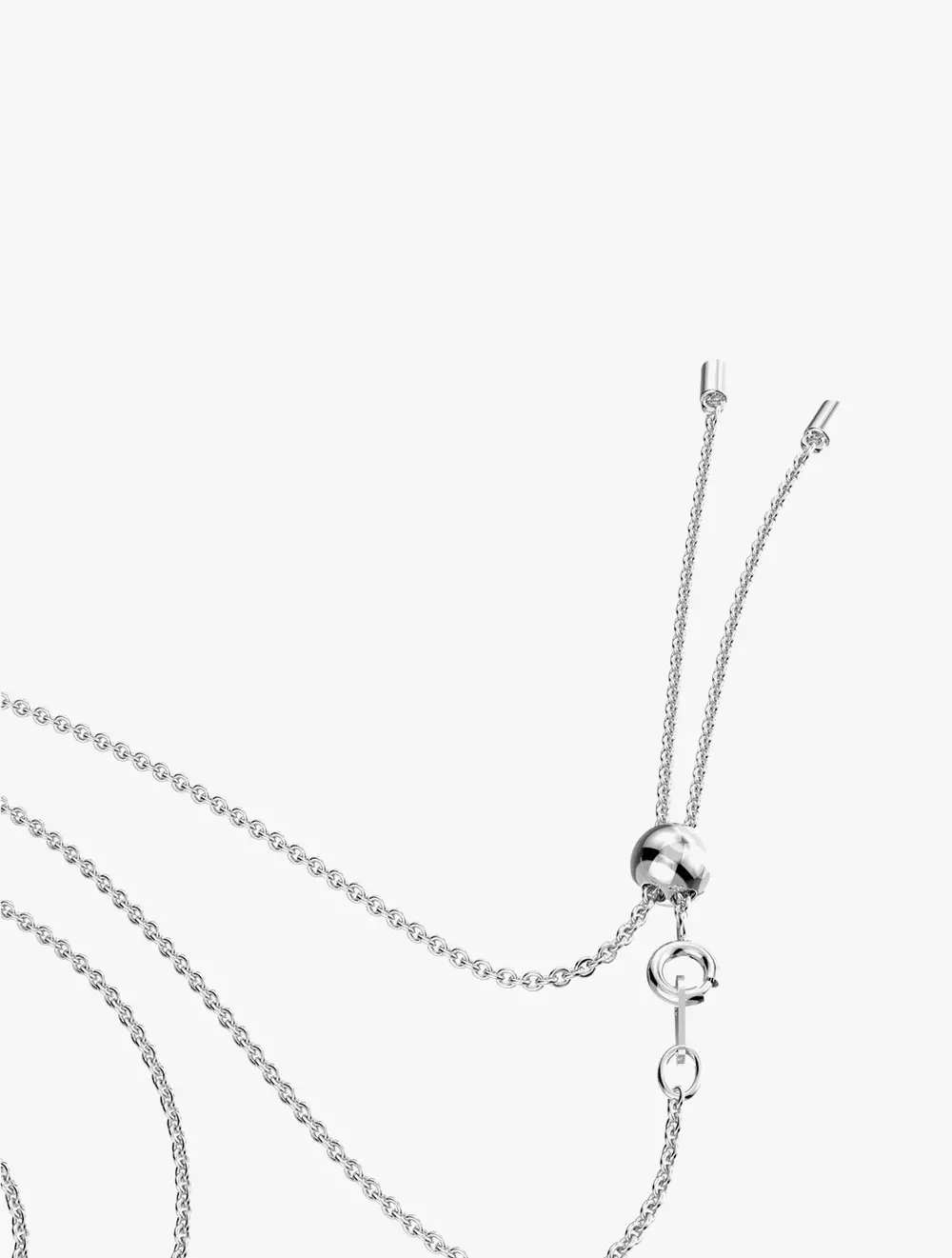 Generation Necklace, White, Rhodium Plated - White