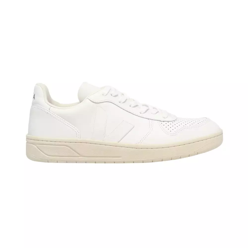 Trainers Veja White Womens Sneakers Jual Veja V-10 Leather