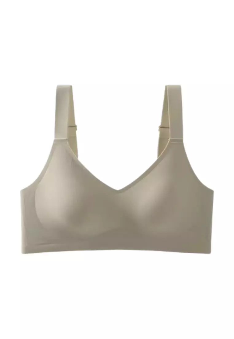 Premium Melissa Seamless Wireless Padded Support Bra in Nude