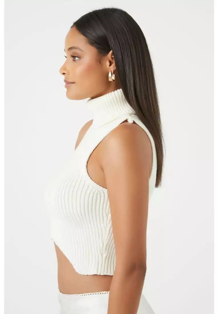 White turtleneck crop top forever 21 hotsell