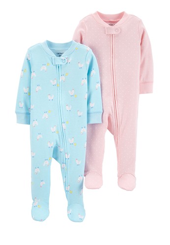 Jual Carter S 2 Pack Zip Up Cotton Sleep Plays Original Zalora Indonesia