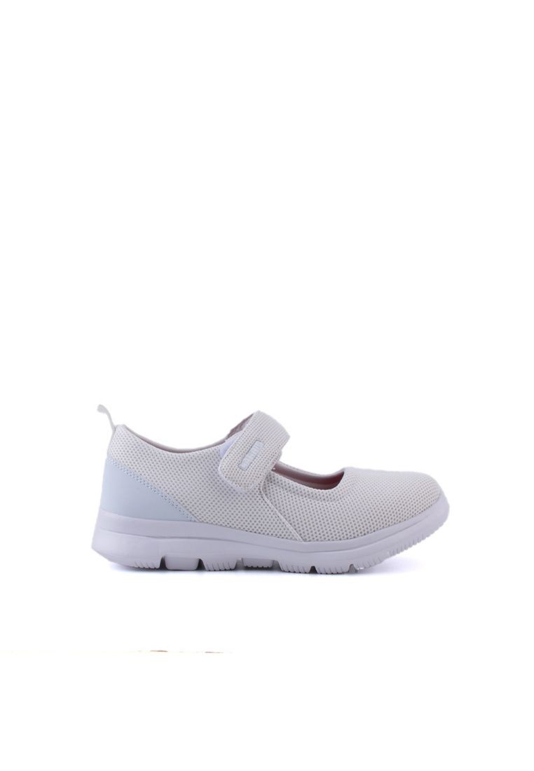 LARRIE Women White Causal Sporty Slip-On Flats