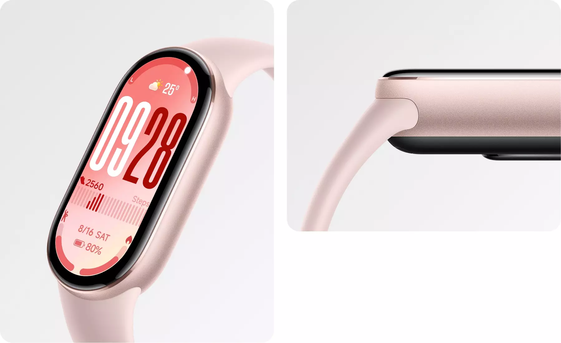 Xiaomi Smart Band 10 | 1.72" AMOLED display | 150+ sports modes | Battery up to 21 days -  Mystic Rose