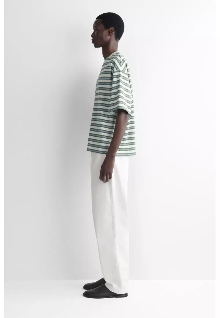 OVERSIZED STRIPED COTTON T-SHIRT