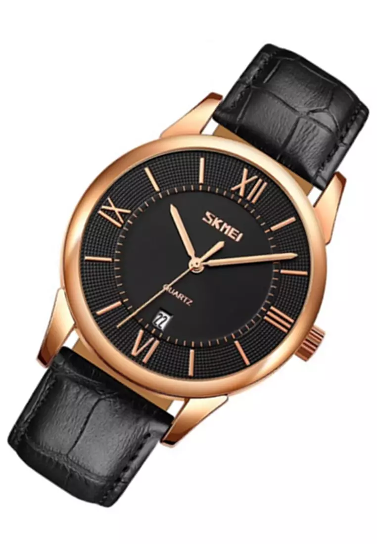 Jam Tangan Analog Pria Waterproof Strap Tali Material PU Leather BL29 ORIGINAL