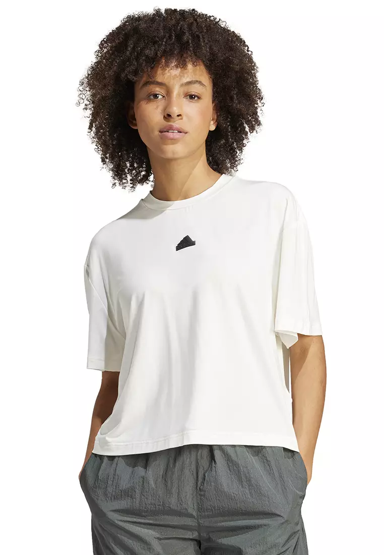 Womens adidas crop t shirt top
