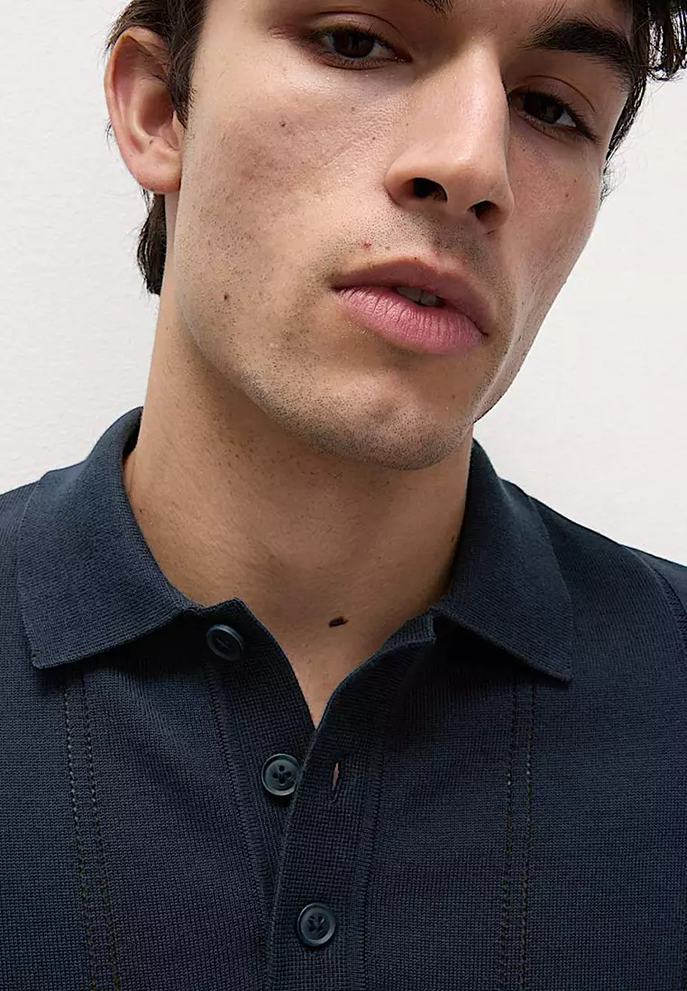 Pure Cotton Relaxed Fit Stich Polo