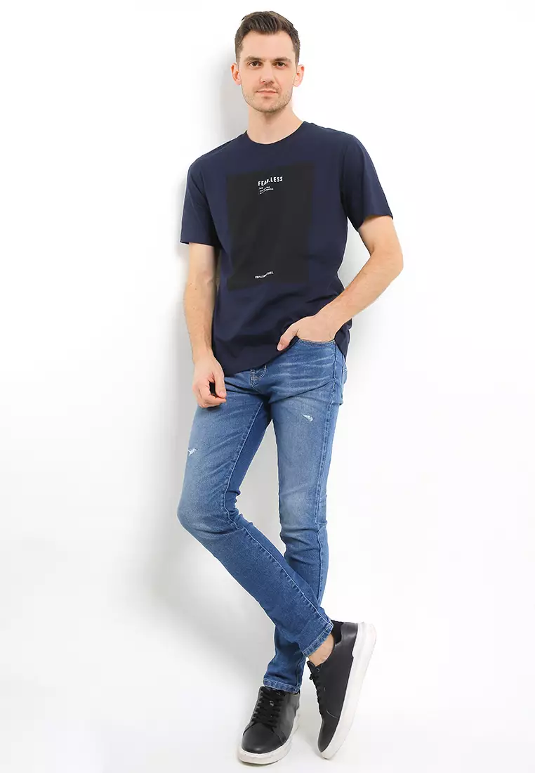 TRIPLE Celana Jeans Slim Fit Stretch