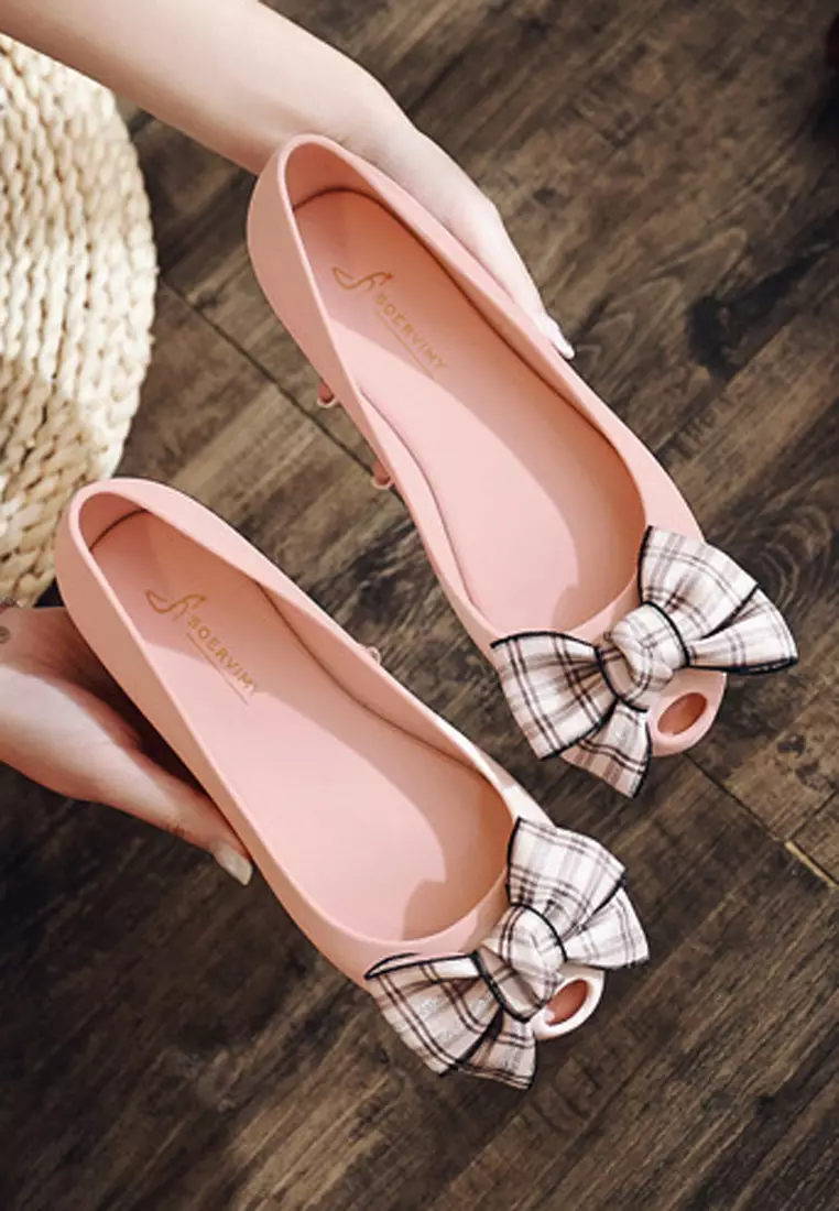 Buy Halo Bow Waterproof Jelly Flats Shoes 2024 Online ZALORA