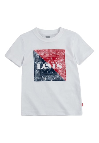 Levi's white Levi's Boy's Graphic Logo Short Sleeves Tee (4 - 7 Years) - Black 40268KABFB3734GS_1