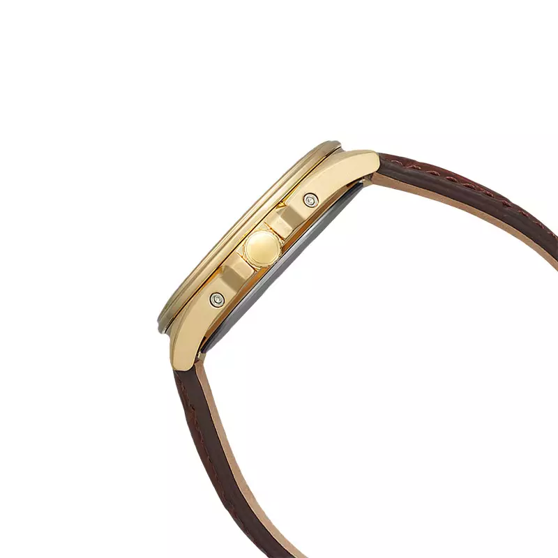 Jam Tangan Wanita Citizen Eco-Drive CB0253-19A White Dial Brown Leather Strap