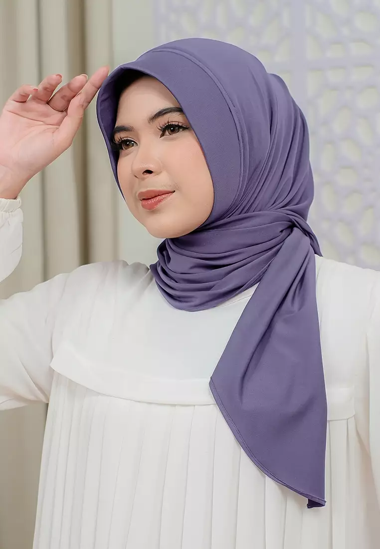HIJAB INSTAN SOFTPAD AMEENA - PASTEL PURPLE