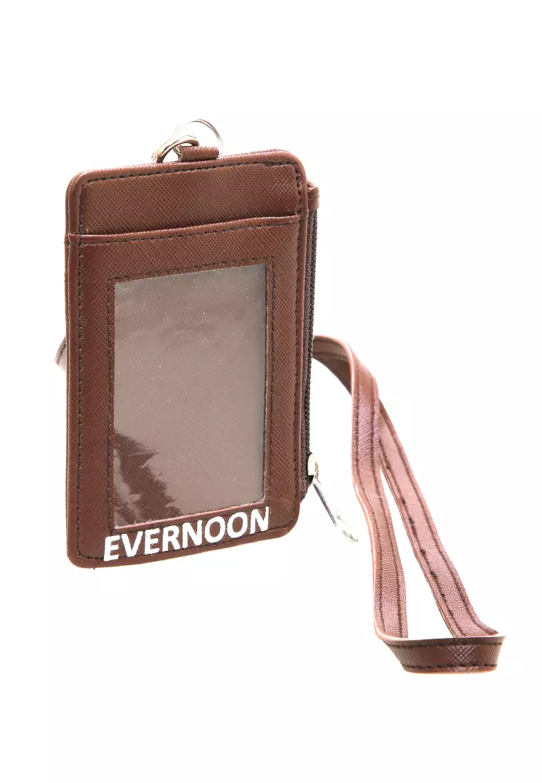 Siska Name Tag Seleting ID Card Desain Simple Premium Quality - Coklat Tua