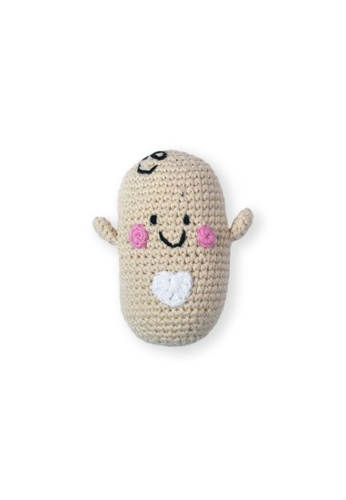 The Wee Bean Fair-Trade Cotton Baby Rattle Doll - The Wee Bean FD5E9ESF6E3715GS_1