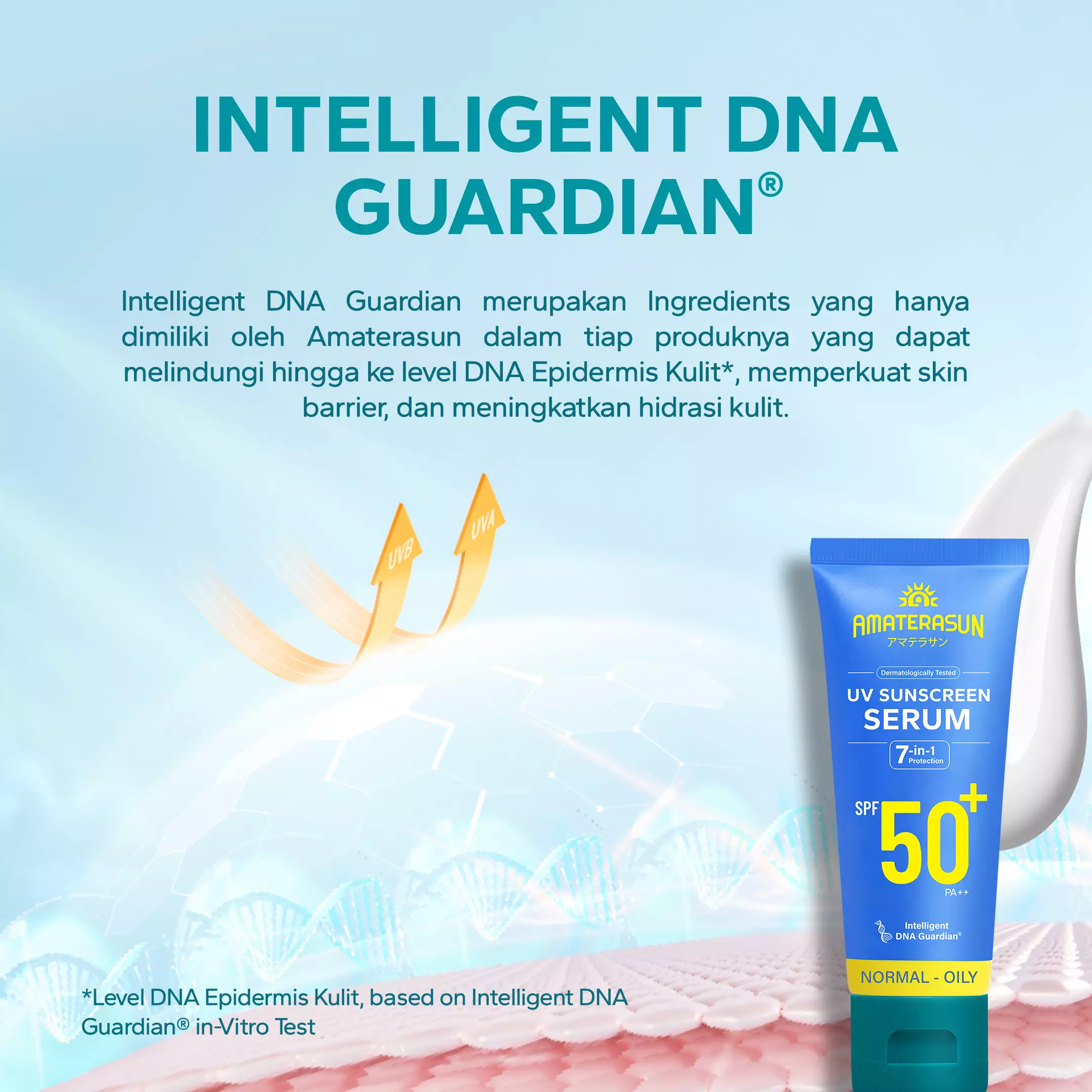 AMATERASUN [REAL SPF Certified] UV Sunscreen Serum SPF 50+ PA++