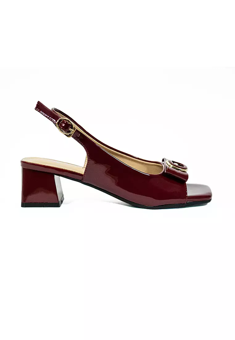 Discount on Mario D' boro Runway  shoes - SKU: Women's Heeled Sandals LY 28145 Maroon C65