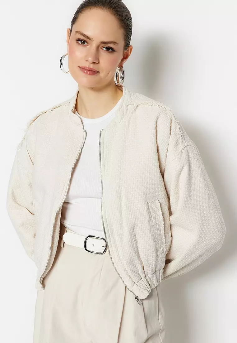 White bell sale sleeve jacket