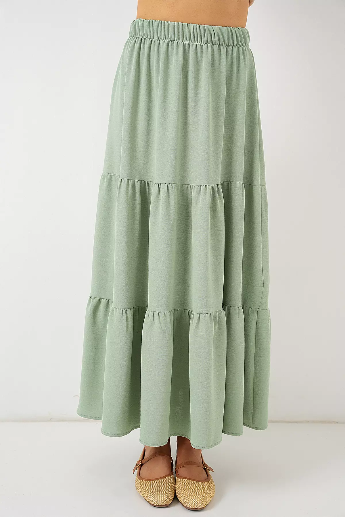 Women's Ayrobin Long Skirt 8048 - Mint