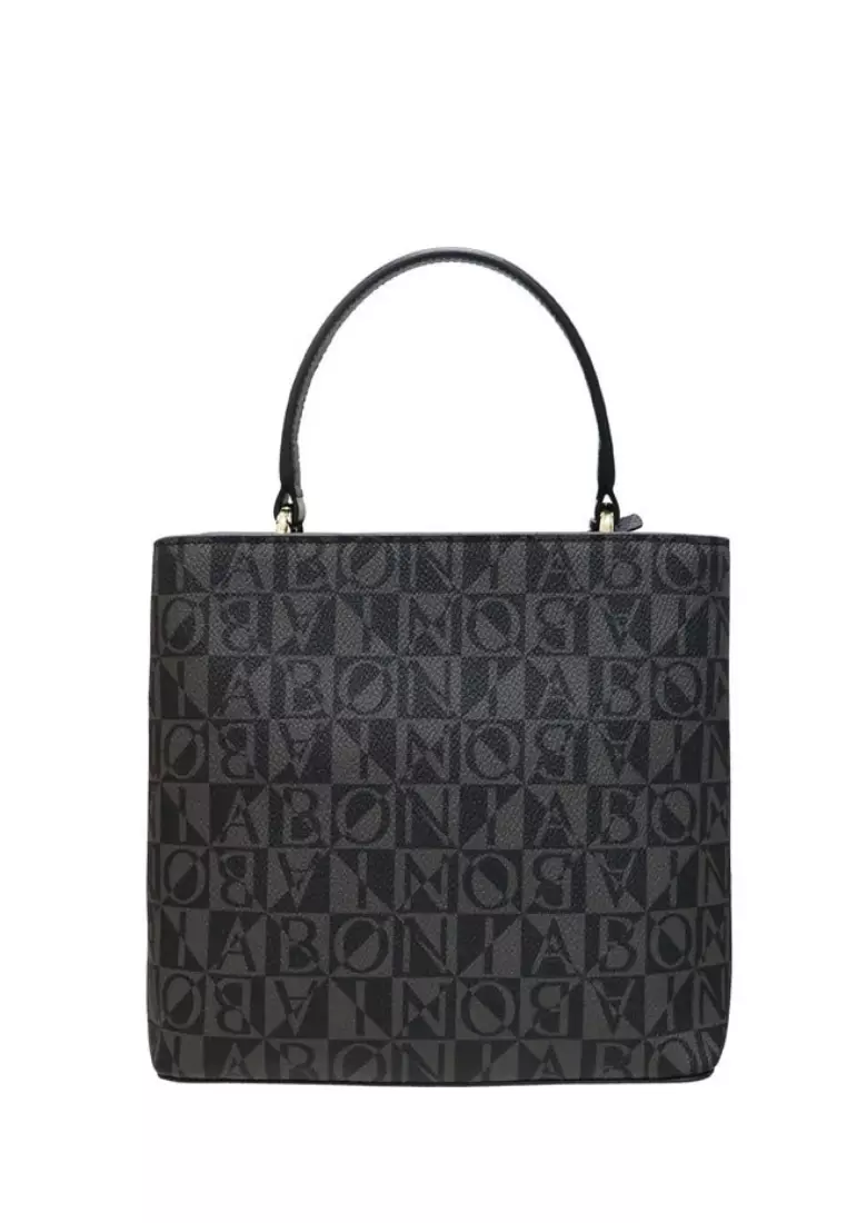 Monogram Long Satchel I Nero