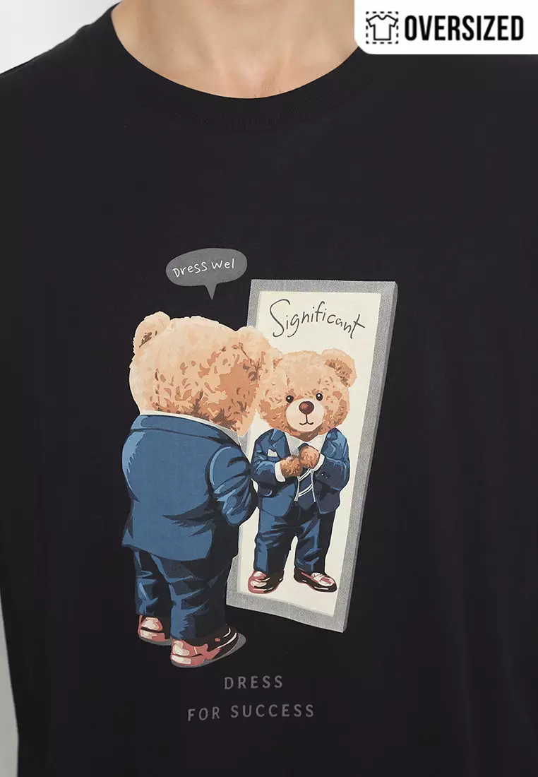 RBJ Unisex T-Shirt Teddy Cotton Combed Oversized Pria 2079350031