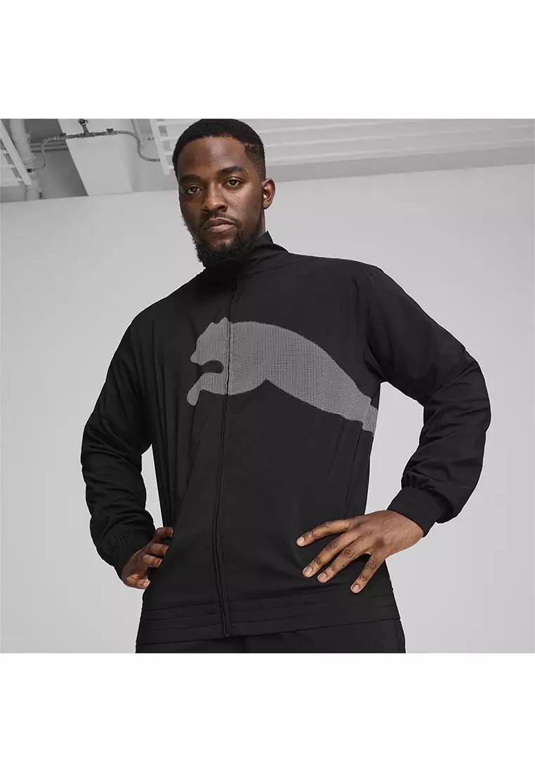 PUMA Training Big Cat Lined Woven Jacket 'Black' 522997-01