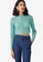 & Other Stories blue Cropped Lace Blouse 49C94AA2325133GS_1
